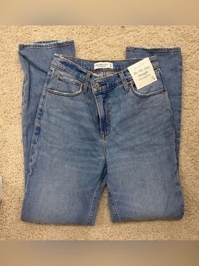 Abercrombie & Fitch Light Blue Denim Slim Straight Jeans